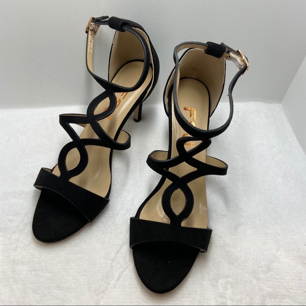 Open Toe Ankle Strap Caged Cutout Strappy Sandals - Picture 5 of 10
